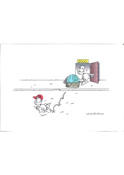 Gabriele Corvi 35X25CM Orijinal Karikatür Tablo modelleri