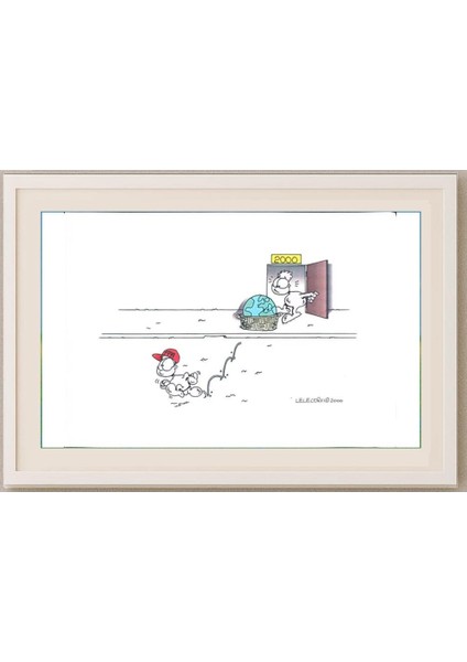 Gabriele Corvi 35X25CM Orijinal Karikatür Tablo fırsatları