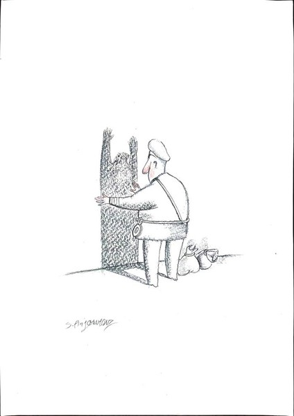 Sepideh Anjomrooz 29X21CM Orijinal Karikatür Tablo modelleri