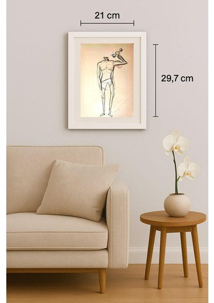 Mohsen Divandari 29X21CM Orijinal Karikatür Tablo indirimleri