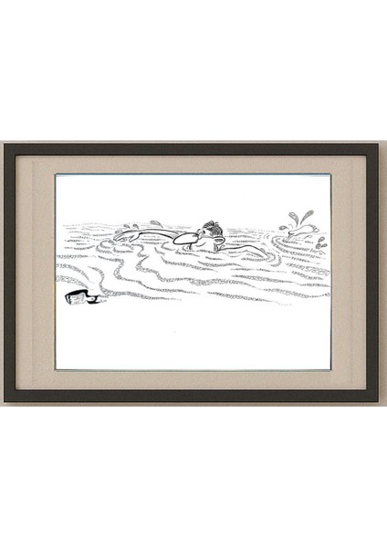 Said Mahmod 29X21CM Orijinal Karikatür Tablo