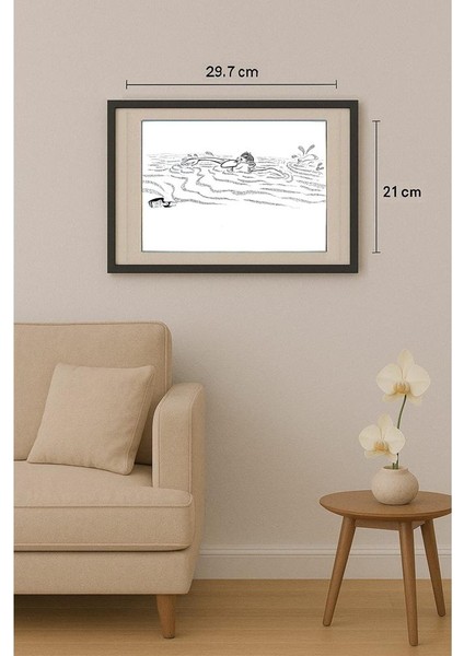 Said Mahmod 29X21CM Orijinal Karikatür Tablo fiyatları