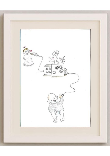 Omid Saljoughi 29X21CM Orijinal Karikatür Tablo fırsatları