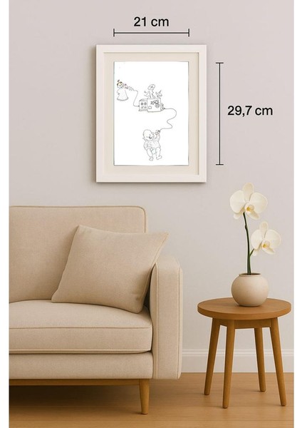 Omid Saljoughi 29X21CM Orijinal Karikatür Tablo indirimleri