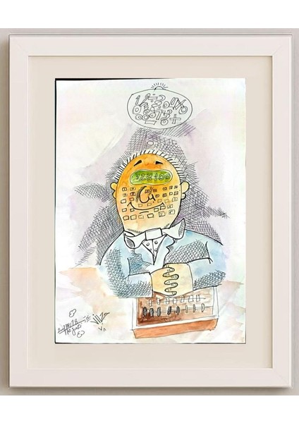 Seyyeh Hassan Hejazi 29X21CM Orijinal Karikatür Tablo fırsatları