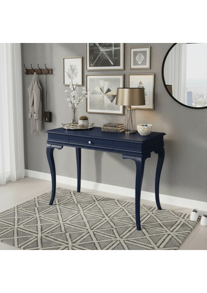 110 cm Masif Rustik Lacivert Dresuar