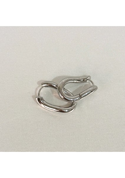 Kıvrımlı Şık Çelik Silver Küpe fiyatları