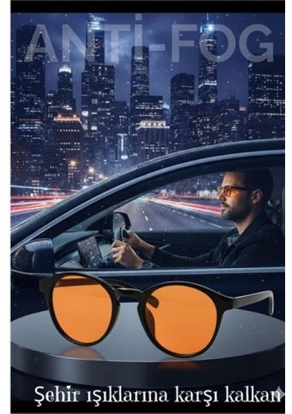 Parlama Önleyici Gece Sürüş Görüş Gözlüğü Sis Far Işık Önleyici Anti-Fog Gözlük fiyatları