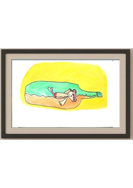 Shuai 29X21CM Orijinal Karikatür Tablo