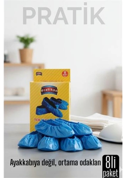 8 Li Kutulu Pratik Galoş Tek Kullanımlık Ayakkabı Kılıfı – Hijyenik ve Pratik Koruma fiyatları