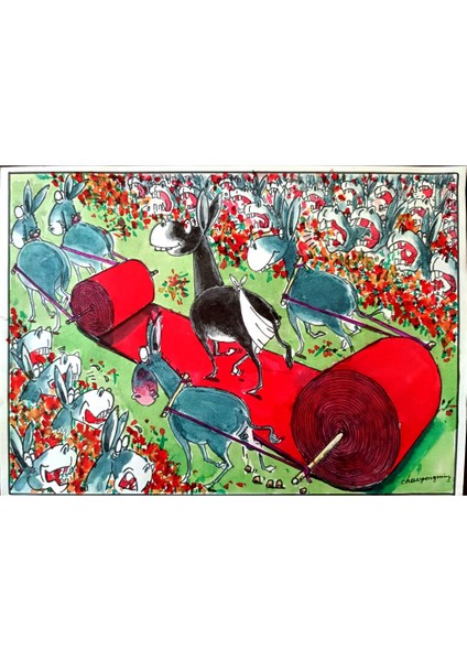 Sun Shen Ying 29X21CM Orijinal Karikatür Tablo modelleri