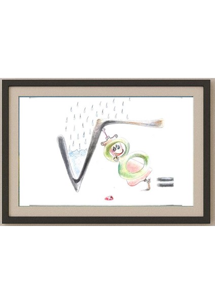 Omid Saljoughi 29X21CM Orijinal Karikatür Tablo