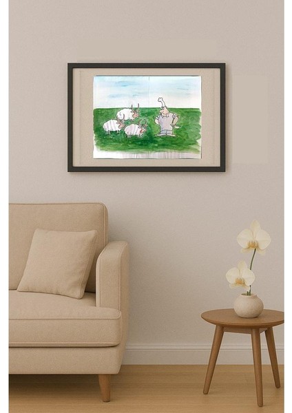 Leng Yan Ping 35X25CM Orijinal Karikatür Tablo fiyatları