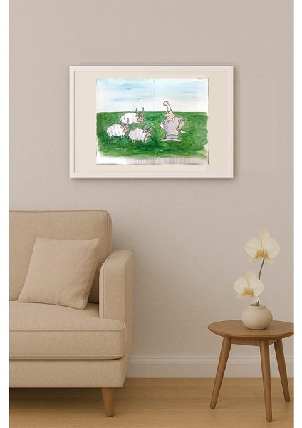 Leng Yan Ping 35X25CM Orijinal Karikatür Tablo indirimleri