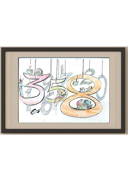 Said Mahmod 29X21CM Orijinal Karikatür Tablo