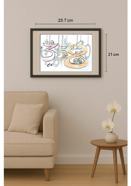 Said Mahmod 29X21CM Orijinal Karikatür Tablo fiyatları