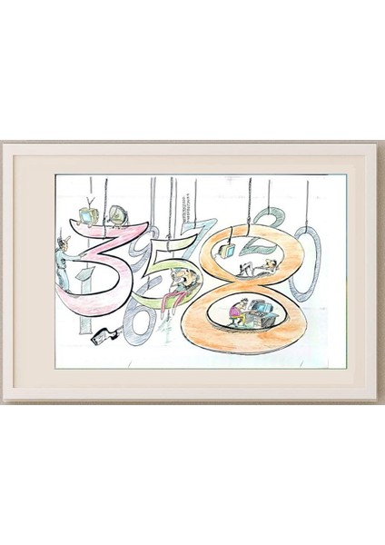 Said Mahmod 29X21CM Orijinal Karikatür Tablo fırsatları