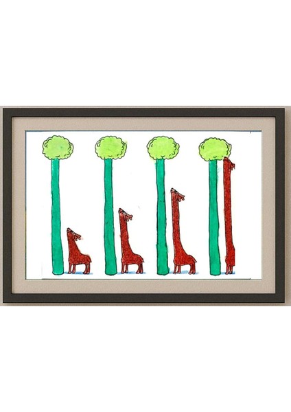 Chao Yang Qu 29X21CM Orijinal Karikatür Tablo