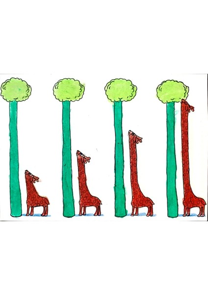 Chao Yang Qu 29X21CM Orijinal Karikatür Tablo modelleri