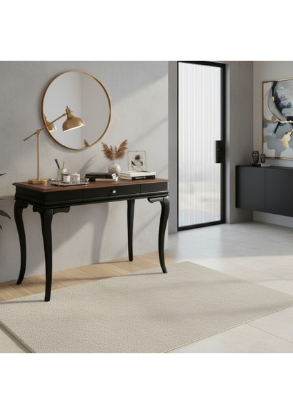 110 cm Masif Rustik Siyah Ceviz Dresuar