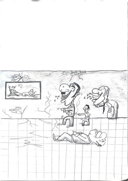 Vahid Abed 43X30CM Orijinal Karikatür Tablo modelleri