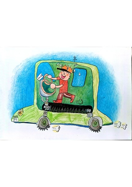 Zhang A He 29X21CM Orijinal Karikatür Tablo modelleri