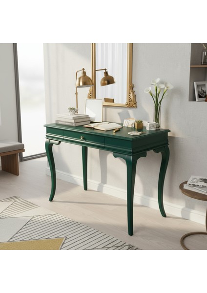 80 cm Masif Rustik Yeşil Dresuar