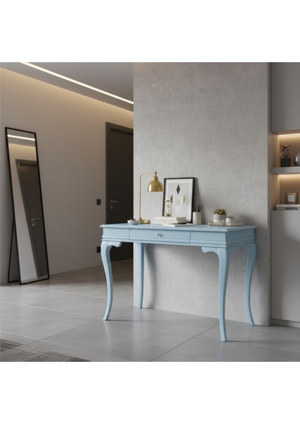 100 cm Masif Rustik Mavi Dresuar