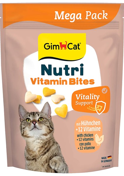 Nutri Vitaminli Tavuklu Kedi Ödül Tableti (425 Gr)