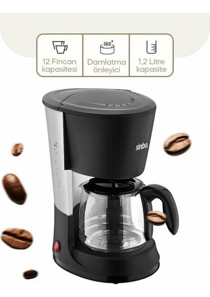 Sinbo 2'si 1 Arada Filtre Kahve ve Çay Demleme Makinesi