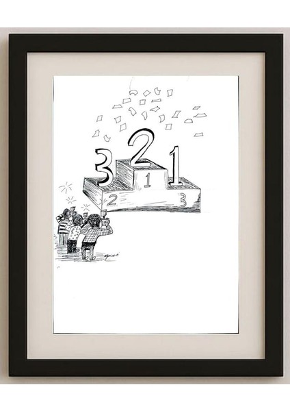 Maryam Noori 29X21CM Orijinal Karikatür Tablo