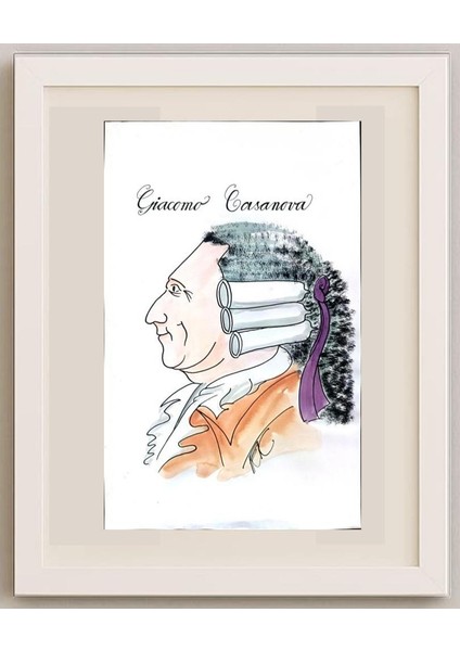 Frantisek Kratochvil 43X30CM Orijinal Karikatür Tablo fırsatları