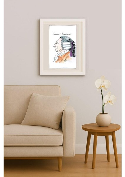 Frantisek Kratochvil 43X30CM Orijinal Karikatür Tablo indirimleri