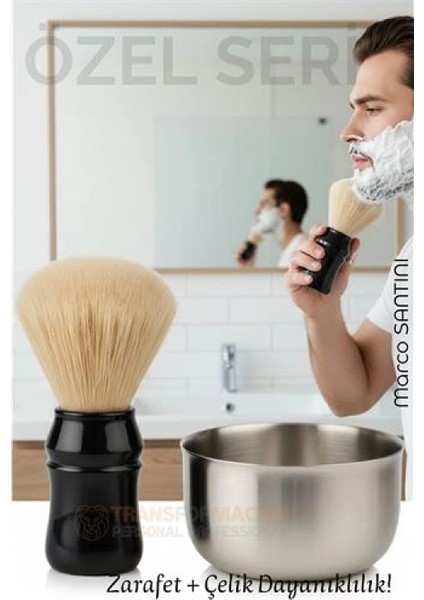 Klasik Tıraş Seti – Ahşap Saplı Fırça & 304 Paslanmaz Çelik Tıraş Tası fiyatları