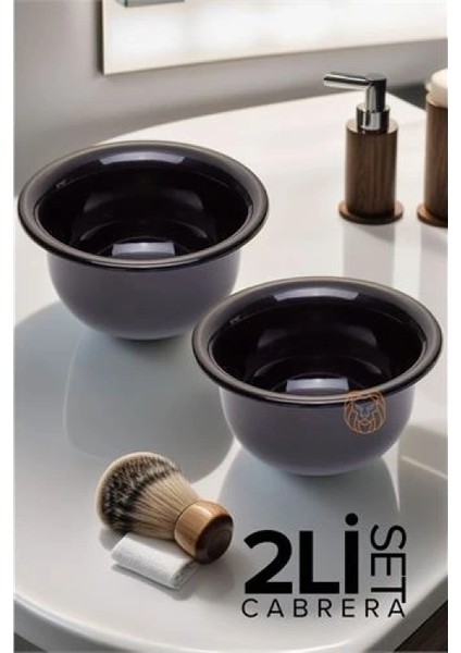 2 li SET Tıraş Tası Cabrera Design