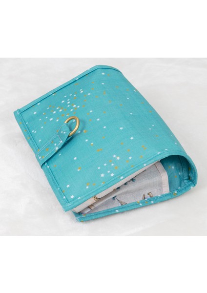 Bebek Alt Açma Çantası - Portatif Katlanabilir Çok Bölmeli Bakım Çantası (Mavi) indirimleri