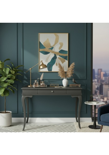 90 cm Masif Rustik Antrasit Dresuar