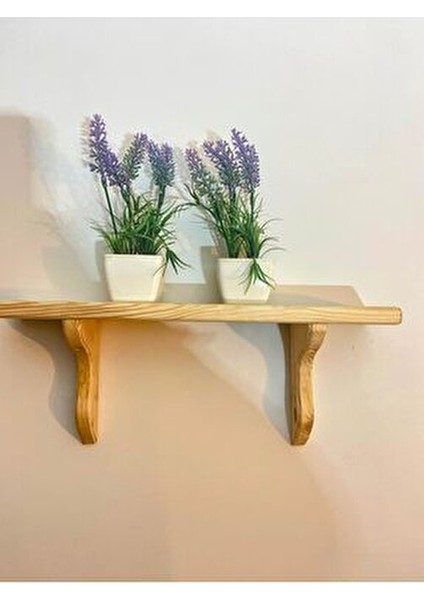 Tekli Ahşap Duvar Rafı 40 cm Çam Ağacından Modern Tasarım ile Dekoratif Kullanım fırsatları