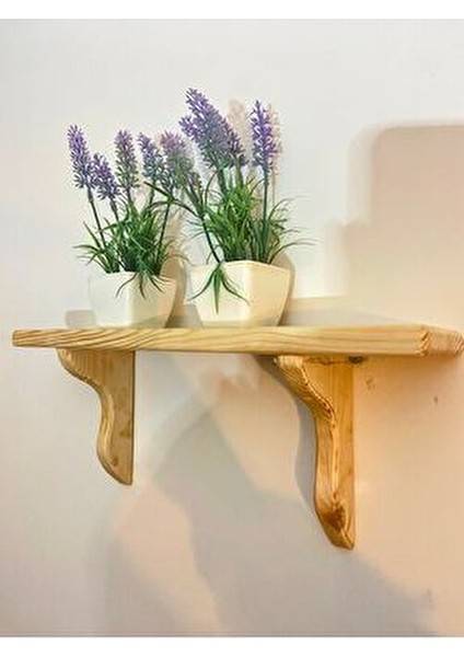 Tekli Ahşap Duvar Rafı 40 cm Çam Ağacından Modern Tasarım ile Dekoratif Kullanım indirimleri