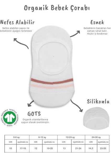 Eğitici Oyuncak Bistyle 2'li Penye Babet Silikon Çemberli Çorap 30102 Pudra Beyaz fiyatları