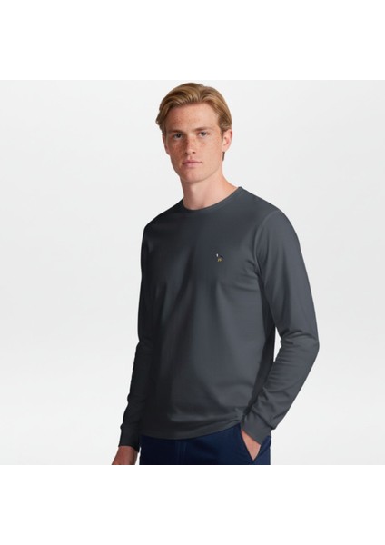 Merserize Uzun Kollu Interlok T-Shirt