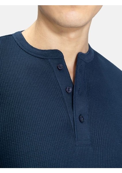 Erkek Henley Uzun Kollu T-Shirt modelleri
