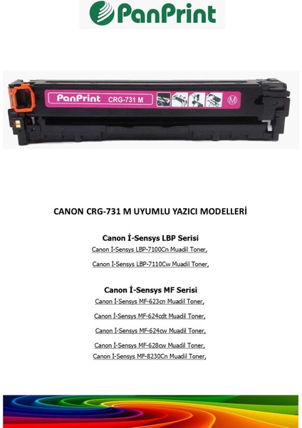 Canon CRG-731 Kırmızı Muadil Toner fiyatları
