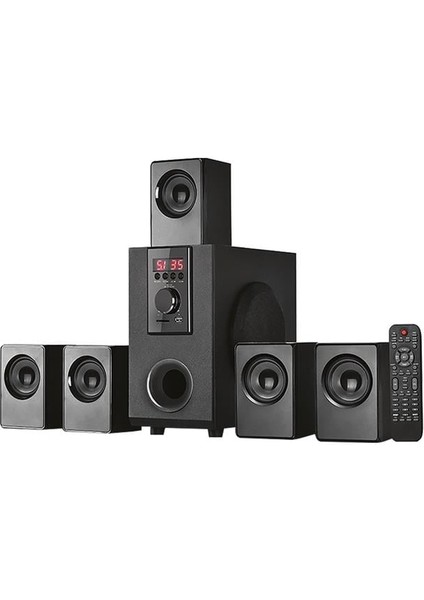 MD-505 5+1 USB - Sd - Fm Destekli Bluetooth Hoparlör