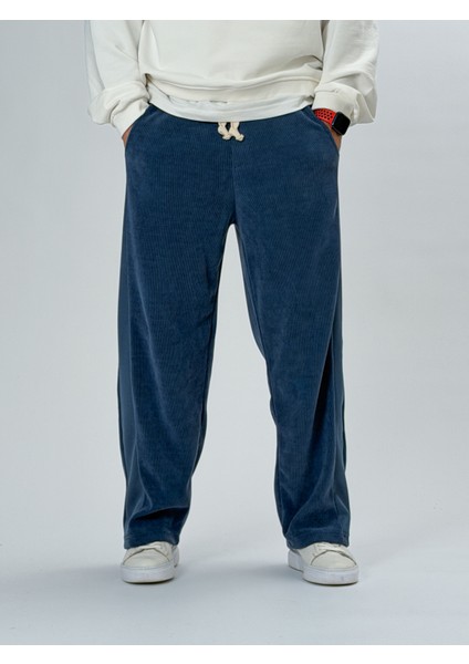 Oversize Lacivert Erkek Baggy Pantolon COC2547