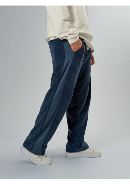 Oversize Lacivert Erkek Baggy Pantolon COC2547 modelleri