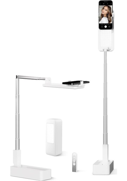 Mobil Telefon Tutucu Canlı Yayın Braketi Fonksiyonel Kumandalı Selfie Telefon Standı fiyatları