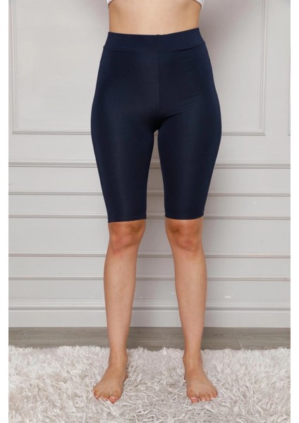 - Microfiber Diz Üstü Tayt Lacivert modelleri