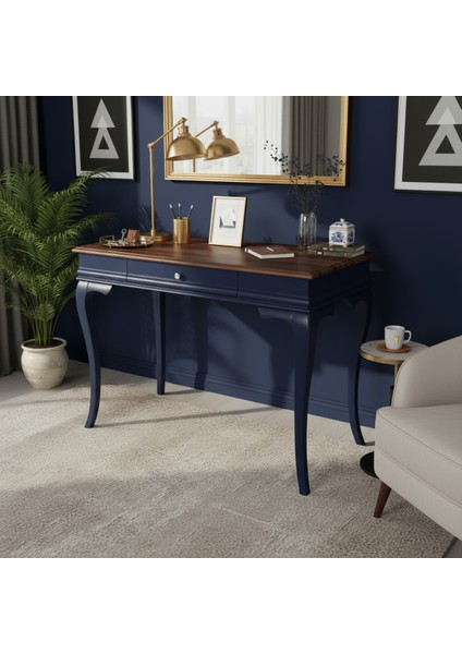 120 cm Masif Rustik Lacivert Ceviz Dresuar