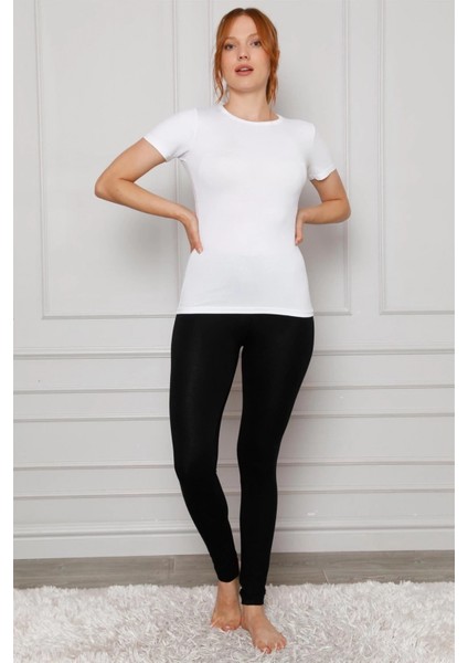 - Penye Likralı Tayt Siyah